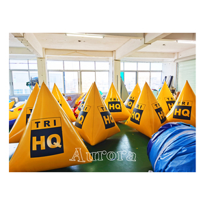 <strong>Custom</strong> Logo <strong>Inflatable</strong> <strong>Buoy</strong> Vinyl Water Pool <strong>Floating</strong> Race Marker Pyramid Air <strong>Buoys</strong> for Swim Triathlon Racing Events - Product Image 3