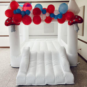 Comercial cloruro de polivinilo niños <span class=keywords><strong>pequeño</strong></span> blanco gorila inflable Casa de rebote saltando <span class=keywords><strong>castillo</strong></span> <span class=keywords><strong>hinchable</strong></span> con tobogán para <span class=keywords><strong>alquiler</strong></span> de fiesta - Product Image 6