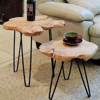 Pieds de table basse en fer thermolaqué, pieds en acier durables
