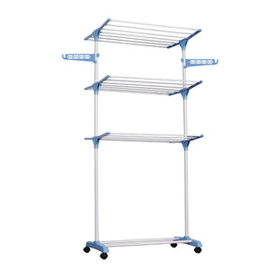 Séchoir à vêtements multifonctionnel à trois couches sur pied Séchoir à vêtements mobile pliable pour l'intérieur sur pied - Product Image 5