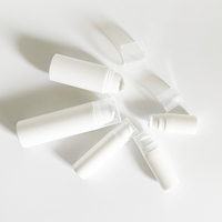 Mini flacon pompe sans air en plastique blanc PP pour sérum, crème, lotion cosmétique, 5 ml, 10 ml, 15 ml, 30 ml, 50 ml