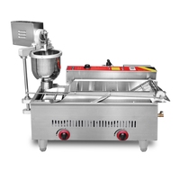 Machine électrique pour faire des donuts, appareil à gaz, double face, en acier inoxydable