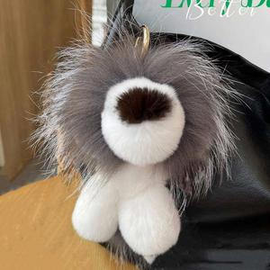 Venta al por mayor 18CM gran oferta dibujos animados animales de peluche juguetes Piel de peluche pequeño llavero promoción suave llaveros colgante - Product Image 5