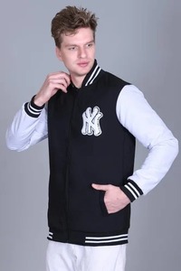 Unique Design <b>Men</b> Varsity <b>Jacket</b> Warm <b>Winter</b> Wool Blend Baseball <b>Jacket</b> with Contrast Sleeves for <b>Men</b> Available For <b>Sale</b> - Product Image 6