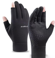 Équipement de sport d'hiver pour l'extérieur, gants de cyclisme, en velours, imperméables et antidérapants, gants tactiles pour hommes et femmes