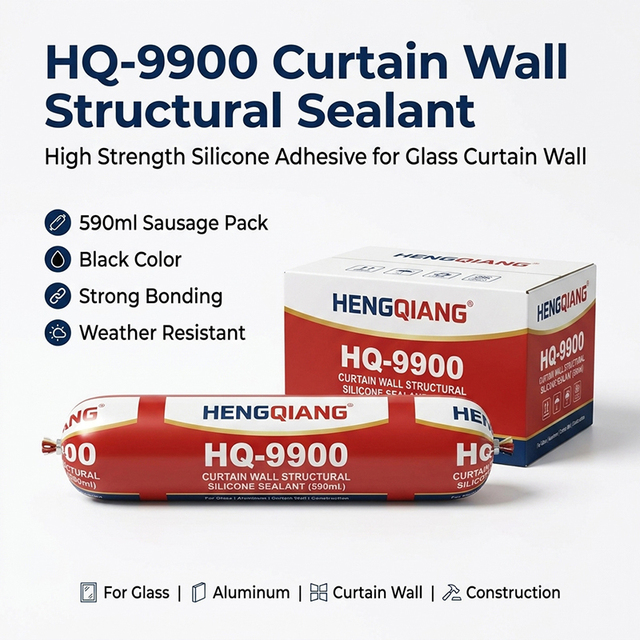 High Strength Structural Silicone Sealant for Glass Curtain Wall Aluminum Frame and Exterior Joint Bonding