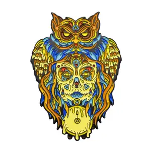 Popular Fashion Cheap Owl Design Custom Logo Soft Enamel Metal Crafts Lapel Pins For Gifts