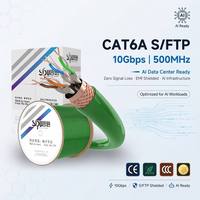 Cable de Red SIPU CAT6A 305M UTP/SFTP 4 Pares Sólidos BC 23AWG OM3 Fibra Óptica para Distribución Interior para Fábrica OEM Certificada