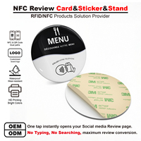 Etiquetas NFC Impermeables de PVC para Mesa con Chip NTAG213, Tamaño y Logotipo Personalizables, RFID sin Contacto para Control de Acceso y Redes Sociales