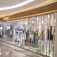 Portes pliantes en polycarbonate transparent, matériau PC transparent comme du cristal, porte coulissante à rouleaux en polycarbonate