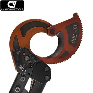 CC-500 Heavy Duty Ratchet Elektrische Kabel Cutter Tool Gepantserde Cable Cutter