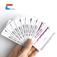 Carte de test d'intensité UV avec logo personnalisé, capteur NFC, mini-étiquette de carte de visite, étanche, carte de test PCI/LPC