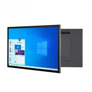 Caixa de metal para computador, tablet industrial embutido de 21,5 polegadas, tela de toque capacitiva