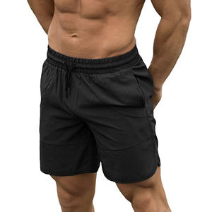Summer Arrival Men's Gym <b>Shorts</b> in Black Color with Pockets Casual Cotton Workout Wear OEM Printed Logo <b>Low</b> Price - Product Image 2