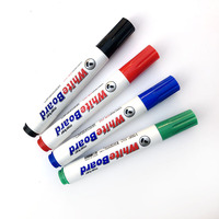 Marqueurs effaçables à sec classiques et durables Ensemble de marqueurs noirs personnalisés 4 couleurs Marqueur pour tableau blanc