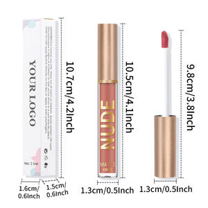 Gloss à lèvres mat en velours en gros, végan, imperméable, longue durée, <span class=keywords><strong>rouge</strong></span> à lèvres liquide, gloss à lèvres volumateur, maquillage, gloss à lèvres LM25173 - Product Image 5