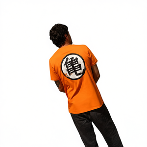 T-shirt orange Kame Kanji pour hommes, vêtements décontractés, chemise promotionnelle - Product Image 2