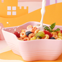 Céréales en vrac en gros, Cercle de couleurs, Petit-déjeuner pour enfants, Cercle arc-en-ciel croustillant Weizi, Boisson instantanée au lait à bulles