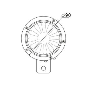 Klakson Mobil Hitam 90mm untuk Toyota, Honda, Nissan, KIA, HYUNDAI, BMW, Audi - Product Image 2
