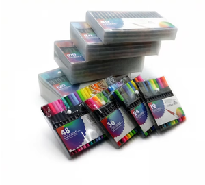 Lot de marqueurs aquarelles double pointe multicolores en plastique pour étudiants et enfants – Vente en gros fabricant - Product Image 2