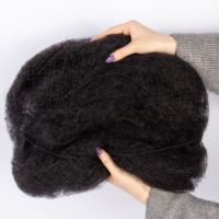 Cheveux Humains Afro Kinky Bulk pour Tresses Dreadlocks et Nattes, Extensions de Cheveux Shoumei Naturels Afro Kinky Bulk