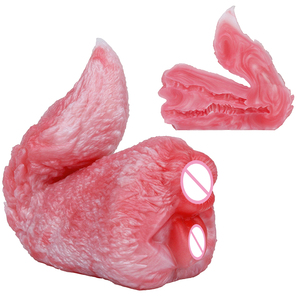 Mainan Seks Vagina Silikon untuk Pria, Fantasi Ekor Rubah, Masturbator Pantat, Monster Pocket Pussy Vaginal - Product Image 1