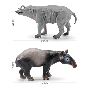 Modelli di animali in minima pericenza della fauna tropicale, come tapiri e porpoise, per esportazioni transfrontaliere Xinhen, simulazione di foresta statica. - Product Image 4