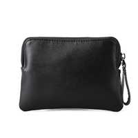 Dompet Wanita Kulit Sapi Asli Crazy Horse Ukuran Kecil Tipis, Tas Kosmetik Kulit Sapi Asli, Dompet Koin Resleting Kulit Sapi Asli
