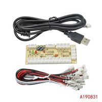 Circuit imprimé de joystick d'arcade USB Encodeur USB d'arcade à délai zéro Kit de carte PC à joystick pour équipement de jeu à modes analogiques numériques