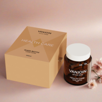 Pot en verre mat vert et brun personnalisé de 60 ml pour capsules, vitamines, compléments alimentaires, comprimés, avec boîte-cadeau