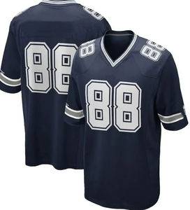 جودة عالية مخيط ملابس كرة القدم الأمريكية #4 بريسكوت #88 الحمل #11 بارسونز #21 إليوت التطريز قميص كرة القدم الأمريكية - Product Image 4