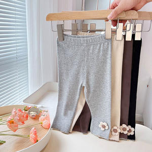Legging Anak Perempuan Musim Semi Musim Gugur Celana Anak Perempuan Balita dengan Celana Anak-anak Baru Modis Bunga Lucu - Product Image 2