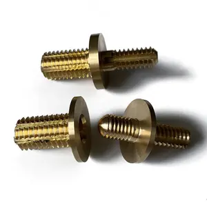 Snooker Pool Cue Shaft Joint Pin And Insert CNC Machining Snooker Cue Cane Vacuum Brass Screw Joint Pin Coupler Connector