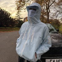 Veste tactique écologique et durable en softshell, coupe-vent, imperméable, avec cache-visage, pour la course à pied, en ripstop à carreaux