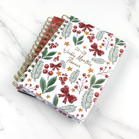 Coffret Cadeau Luxe Personnalisable 2026 – Carnet Spirale OEM, Journal de Bureau Noir A5 avec Boîte