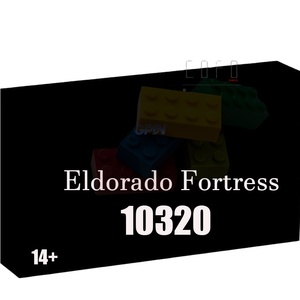 Bloques de Construcción de la Fortaleza Eldorado, Juguetes de Ladrillos para Niños, Regalo de Navidad, Compatible con 10320 2132, 2500+ Piezas/Juego - Product Image 1