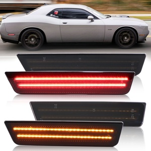 Feux de position latéraux à LED pour Dodge Challenger 08-14 Charger 11-14 Blanc Rouge Ambre Feux clignotants - Product Image 2