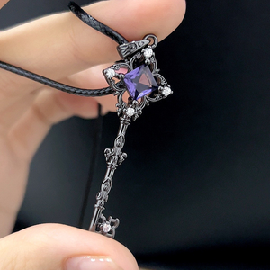 Collar con Colgante <span class=keywords><strong>Herta</strong></span>, Equipo Exclusivo para Personajes de Anime y Videojuegos, Joyería Cosplay Unisex, Regalo - Product Image 2