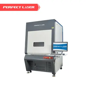 Perfect Laser 50W Fiber Laser marking machine CCD camera automatic positioning for chip/circuit board/small parts fine engraving