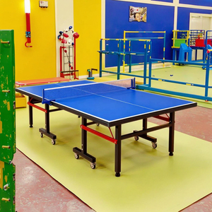 <span class=keywords><strong>Mesa</strong></span> de <span class=keywords><strong>Ping</strong></span> <span class=keywords><strong>Pong</strong></span> <span class=keywords><strong>Mediana</strong></span> para Niños Hecha de Tablero de Fibra de Densidad Media, <span class=keywords><strong>Mesa</strong></span> de Entrenamiento Infantil para Interiores con Ruedas - Product Image 6