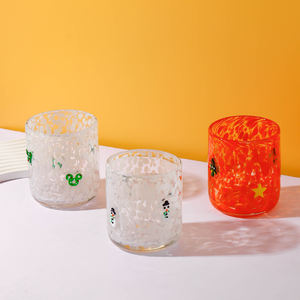 Vaso <span class=keywords><strong>de</strong></span> Vidrio Navideño, Vaso para Jugo, Vaso para Beber, Hecho a Mano, Gran Cantidad, Precio Bajo en Oferta - Product Image 3