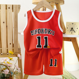 Set di Maglie da Basket per Bambini e Bambine, <span class=keywords><strong>Canotte</strong></span> Monocolore ad Asciugatura Rapida, Abbigliamento Sportivo - Product Image 4