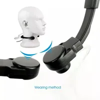 Micro-casque HKEJ-K haut de gamme à réduction de bruit, micro-throat télescopique réglable, compatible avec Baofeng UV5R BF-480/490/320/V6/V7