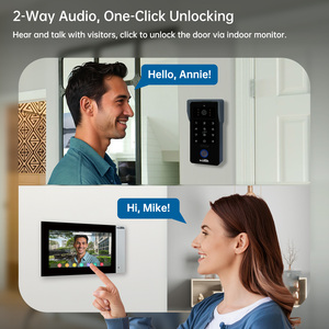 Trudian 7 pouces porte téléphone interphone système Tuya App Wifi intelligent filaire connectivité porte vidéo bouton Cctv caméra de sécurité <span class=keywords><strong>sonnette</strong></span> - Product Image 4