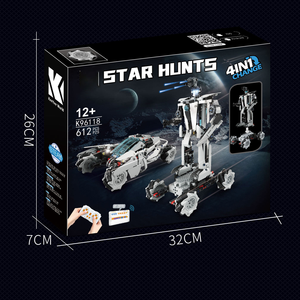 Blocs de construction éducatifs en ABS pour la programmation, 586 pièces, modèle de <span class=keywords><strong>robot</strong></span> <span class=keywords><strong>chariot</strong></span> à assembler soi-même, télécommande via application, jouets pour enfants - Product Image 6