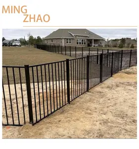 Nuovo Design CheapChina fornitore di recinzione in metallo saldatura piatta Top stile recinzione in alluminio