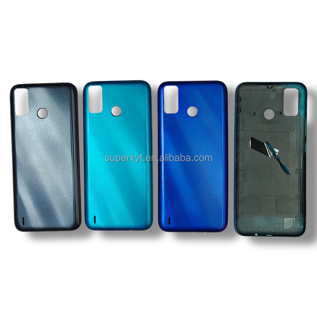 For TECNO SPARK 6 GO 2020 2022 2021 Air KE5 Mobile Phone Back Cover Rear Housing Replacement Battery Door Glass Panel Shell