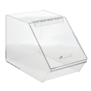 Gebogene Geschoben-in Tür 2 Gallonen Klar Lucite Acryl Lagerung Candy Bin - Product Image 4