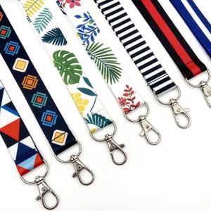 Custom Cartoon Retractable Buckle <b>Polyester</b> <b>Lanyard</b> for Student Anti Loss Card Sleeve Hanging Neck Long Rope Work Badge - Product Image 4