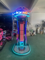 Machine de jeu d'arcade électronique de boxe et de frappe sur sac, à monnayeur, en métal, pour centre de divertissement
